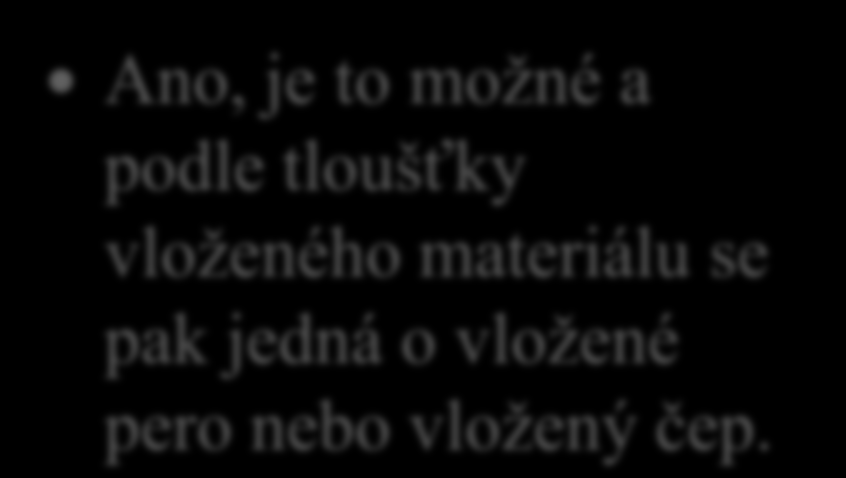 20. Je možné provést rohové spoje vlysů rámu vloženým perem?