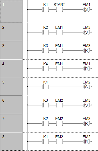 5 Navržené úlohy a jejich řešení Výsledné řešení pomocí jazyka Ladder