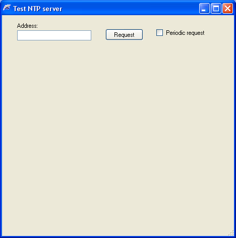 Adress: Obr. 12: Test NTP serveru Adresa NTP serveru - lze zadat IP adresu nebo symbolické jméno, které je validní v systému DNS. Request Tlačítko, kterým se odešle dotaz na NTP server.