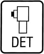 značka pro vozy vystrojené kotoučovou brzdou; značka je umístěna před nebo za