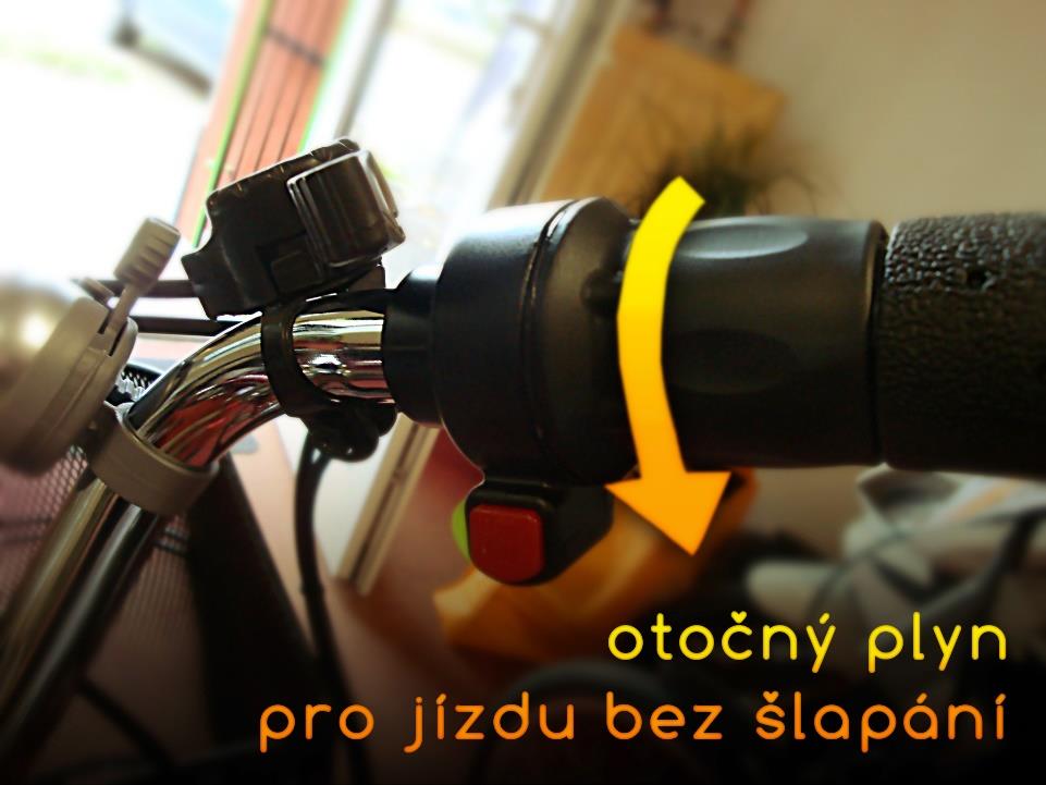 Jedná se o tříkolku s pomocným elektropohonem, vybavenou dvěma přepravními košíky. Motor je umístěný v předním kole.