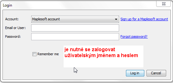 4.7 Publikování dokumentů do MapleCloud Uložení otevřeného a aktuálně vybraného dokumentu v Maple 2015 do MapleCloud se dá udělat pomocí tlačítka publikování dokumentu do MapleCloud z MapleCloud