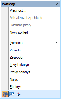 Příkazové okno Slouží k dalšímu dodatečnému upřesnění zvolené funkce, např. při zadávání souřadnic počátečního bodu úsečky.