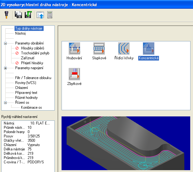 Řešené úkoly při frézování v CAD/CAM systému 151 Obrázek 4.