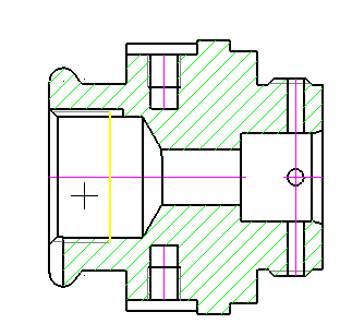 Řešené úkoly v CAD modulu CAD/CAM systému - Design 58 V nabídce Obrazovka použijeme volbu Skrýt prvky a následně po výzvě Vyberte prvky stiskneme tlačítko Vše a v otevřeném okně pro upřesnění