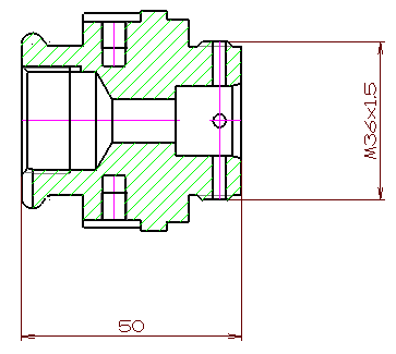 Řešené úkoly v CAD modulu CAD/CAM systému - Design 59 Pokud potřebujeme zviditelnit jen některé kóty, použijeme na jejich zapnutí vedlejší příkaz Zobrazit skryté prvky.