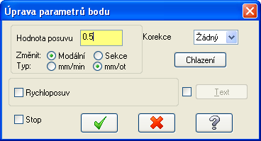 Řešené úkoly při soustružení v CAD/CAM systému 95 Příklad 3.