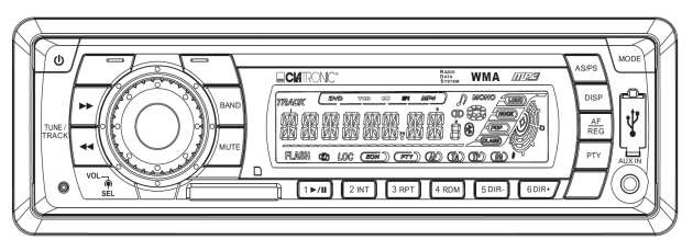 Autorádio AR 817 Stereo rádio s PLL syntetizátorem Automatické ukládání stanic Funkce RDS (Radio Data System) USB konektor Slot pro SD/MMC karty Vstup AUX Obj. č.