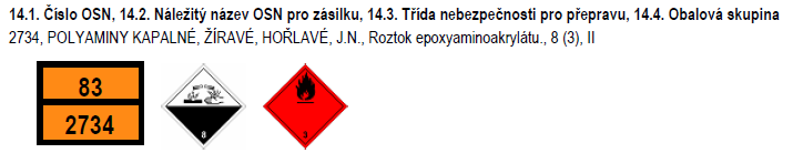 Datum vydání : 1.9.2009 Datum revize : 28.4.2014 Číslo revize : 3 Strana 6/ 8 12. EKOLOGICKÉ INFORMACE : 12.1. Ekotoxicita : Nejsou žádné známky akutní ani chronické vodní toxicity na základě dostupných údajů.