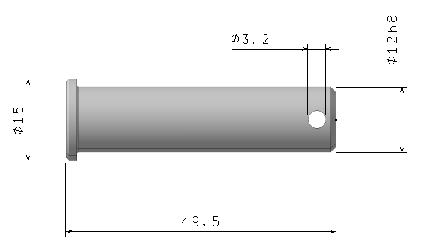 UTB ve Zlíně, Fakulta technologická 45 6.3 Modelování součásti Bolzen č. v. UTB-201221013-02 Opět přes SKETCH pomocí příkazu PROFILE byl vytvořen odpovídající tvar součásti.