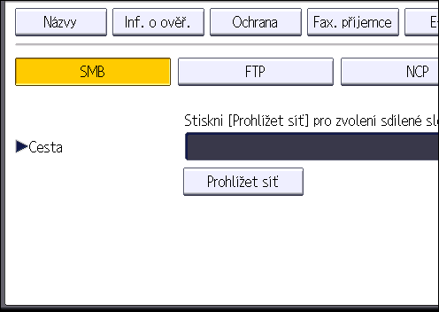 6. Skenování 10. Napravo od položky "Ověření složky" stiskněte položku [Zadat další inf. o ověř.].