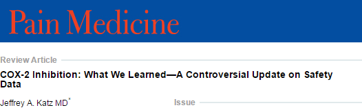 COX-2 inhibitory hysterie?