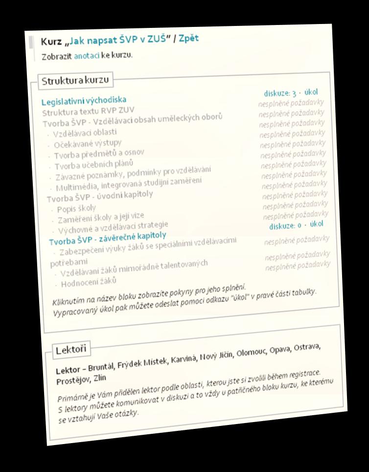 Probíhající kurzy V okamžiku, kdy je kurz zahájen, pak zmizí ze seznamu otevřené kurzy a v případě, že jste účastníkem kurzu, objeví se v seznamu vaše kurzy.