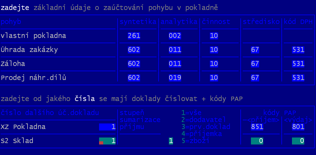 pokladny, můžete si nastavit, zda se MÁ nebo NEMÁ zaokrouhlovat na celé koruny celková částka přijatého zboží (příjemka) a zda se MÁ nebo NEMÁ zaokrouhlovat výdajový doklad z pokladny.