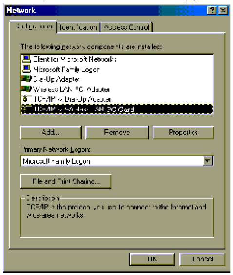 Windows 95/98/98SE/ME 1. Klikněte na Start; klikněte na Settings (Nastavení) a potom klikněte na Control Panel (Ovládací panely). 2.