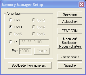 Memory Manager Memory Manager (od verze 2.07) S programem Memory Manager může být provozní systém Datakonvertoru aktualizován.