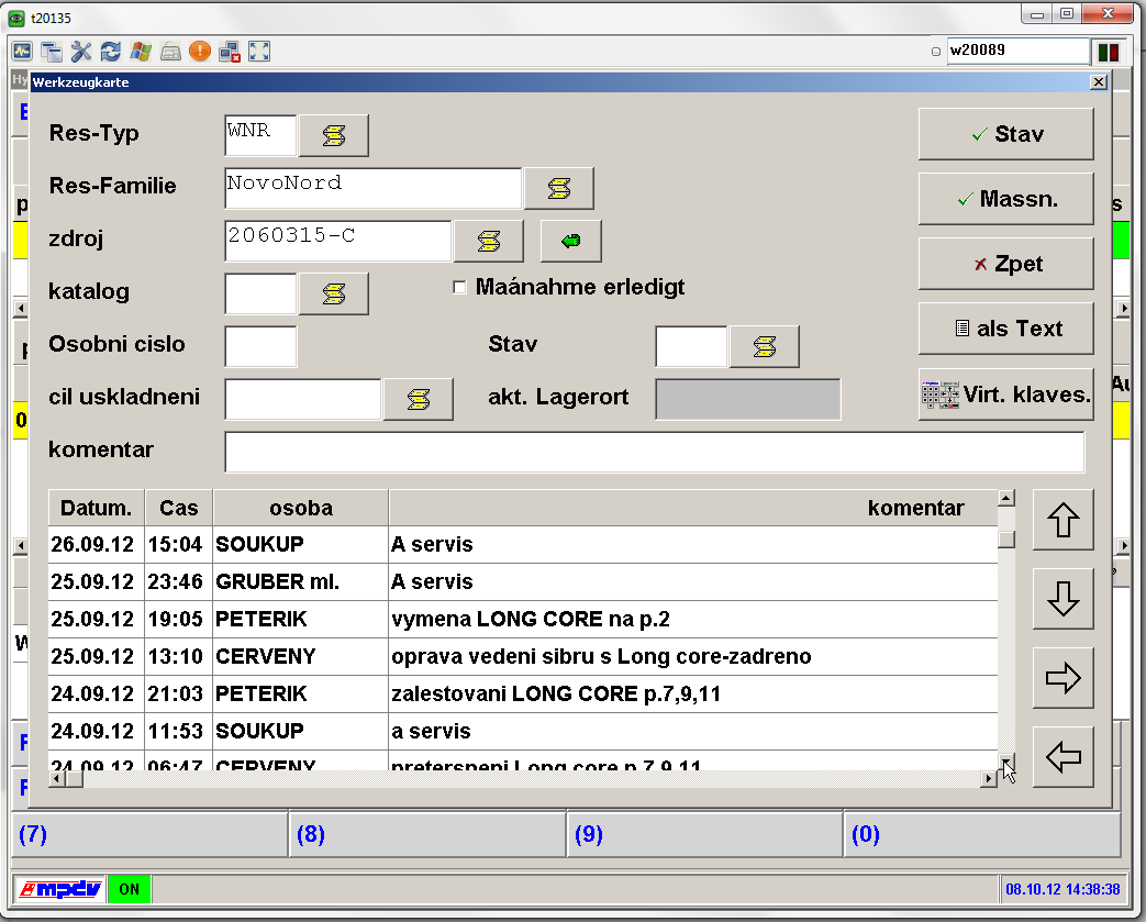 Modul WRM - elektronická