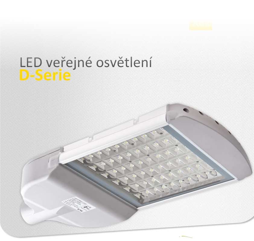 LED veřejné osvětlení D-Seres Představujeme Vám vylepšený model LED veřejného osvětlení s kvaltním LED čpy BrdgeLux a