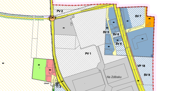 3. Územní plán Dotčené pozemky mají dle platného územního plánu obce Klecany stanoveno funkční využití jako Smíšené výrobní plochy.
