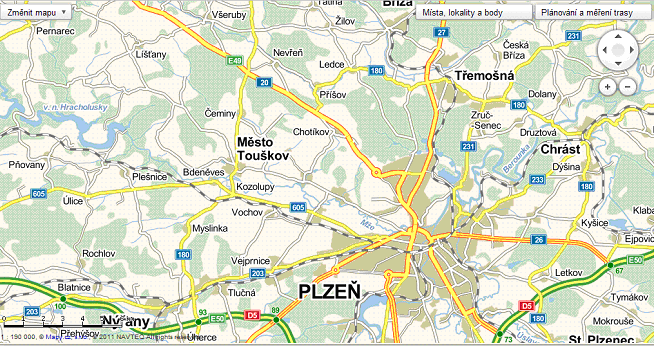 3. Profil a zhodnocení současného stavu obce 3.1. Základní údaje o obci (poloha a dostupnost, územní podmínky, samospráva) GEO informace loc:49.8227158 13.2745218 49 49'21.778"N 13 16'28.279"E Obr. č.