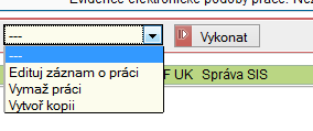 Obrázek 6. Detail práce Obrázek 7. Možnosti úpravy vypsané práce 1.4 Další možnosti úprav vypsaných prací 1.4.1 Editace (úpravy) vypsané práce V části 1.3.