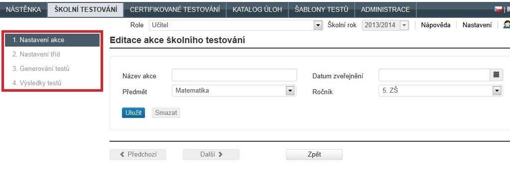 4.1.4.7 Vyhodnocení otevřené úlohy V případě, že test obsahuje otevřené úlohy (tedy úlohy, kdy žák zapisuje odpověď formou volně zadávaného textu), je nezbytné, aby tyto úlohy vyhodnotil vyučující.