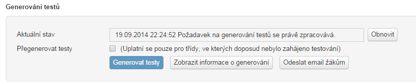 Obrázek 104 Seznam připravených akcí z pohledu žáka 4.4.2.