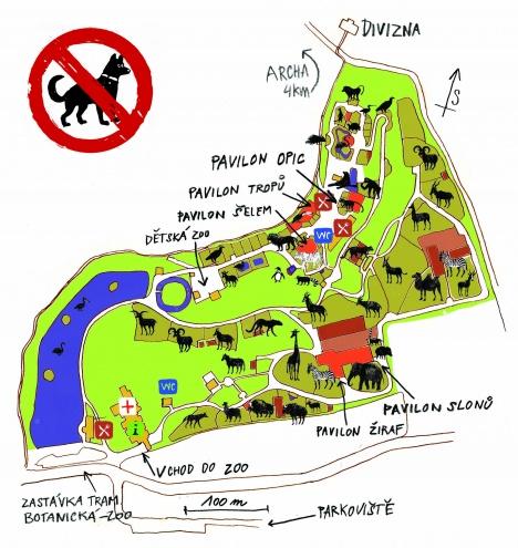 Mapa zoologické zahrady Obr. 8: Mapa Zoologické zahrady Liberec 8.