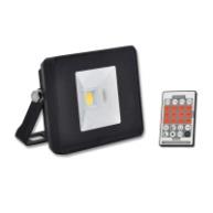 LED ŽÁROVKY VENKOVNÍ REFLEKTORY Bez PIR LED reflektor 10W, bílá 4500K, 700Lm, šedý, Lexi LED.