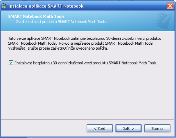 Při instalaci budete vyzváni k zápisu produktového klíče a zároveň budete vyzváni k potvrzení stažení nové zkušební verze (30 dní) pro