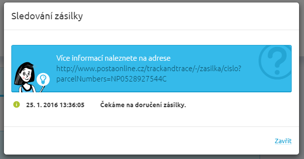 Tisk adresních štítků Tisk adresních štítků je možno realizovat hromadně, v přehledu na konkrétní objednávce, nebo na detailu každé objednávky (případně v modálním okně při vytváření zásilky).