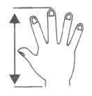 Velikostní tabulky rukavic Výběr správné velikosti rukavic zajišťuje pohodlí při práci, ne vždy ale vybereme správnou velikost. Jak tedy správně vybrat? Relativně přesným vodítkem je změření ruky viz.