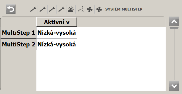 18 Technická příručka Příklady nastavení Příklad 1: 4 komíny s proměnnými ventilátory.