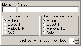 6. Měny Seznam používaných měn je seznam, ve kterém jsou uvedeny všechny měny, se kterými má program pracovat.