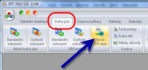 První načtení dat Doplnění řidičů Ruční doplnění řidičů provedete tak, že zvolíte v knize jízd volbu Základní databáze, Uživatelé.