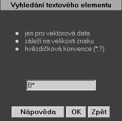 Funkce systému MISYS-WEB Výpočet plochy Funkční panel pro výpočet výměry se Obr.23 Funkční panel pro zadání výpočtu plochy Vyhledání textu zobrazí po zvolení operace tlačítkem.