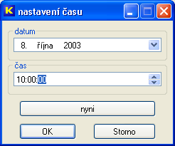 3.1 ZMĚNA NASTAVENÍ KARTY Po přiložení karty ke snímači recepce se zobrazí následující okno: V tomto okně se