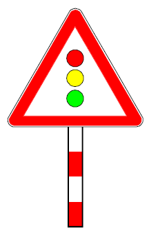 3 Návěst Přejezd zabezpečený světelným signalizačním zařízením upozorňuje řidiče, že na zábrzdnou vzdálenost je přejezd tramvajové dráhy vybavený světelným signalizačním