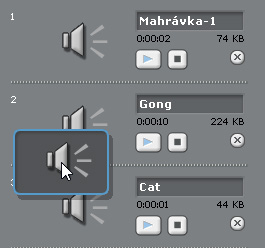 Práce se zvukem Jak používat V Enchantingu zvukové soubory/nahrávky? NXT kostka má v sobě malý reproduktor díky němu umí zahrát různé pípavé zvuky.