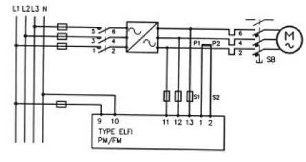 10 Příklady zapojení Obr.8 Příklad zapojení ovládacího obvodu EL-FI PM Obr.