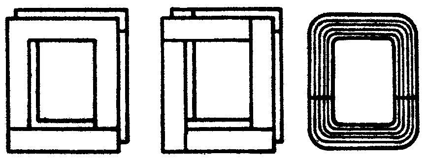 sestavují jádra transformátorů nesou obvykle