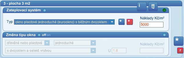 zdravých" opatření. Vzhledem k tomu, že se některé opatření vzájemně ovlivňují, je zadávání kontrolováno hlídačem kolizí.