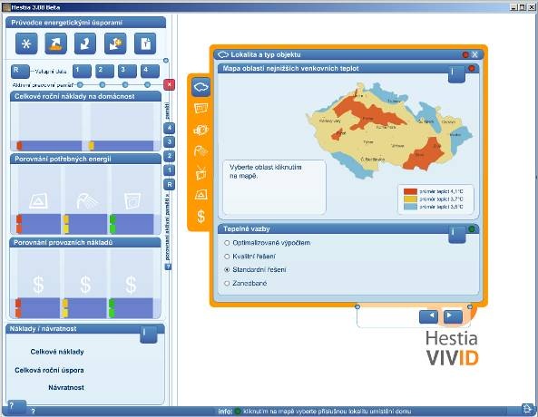 Obecné informace 1. Pozorně sledujte spodní info panel s barevnou diodu která signalizuje, zda jsou vyplněny všechny údaje nutné pro posun do dalšího okna. Např.