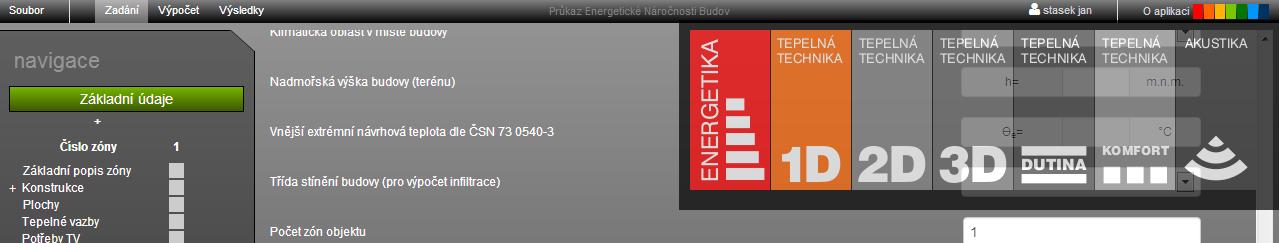 stavební-fyzika.cz lze následujícím způsobem. a) Na úvodní straně klikněte na tlačítko SPUSTIT APLIKACE (pomocí tohoto tlačítka se v novém okně spustí rozcestník aplikací).