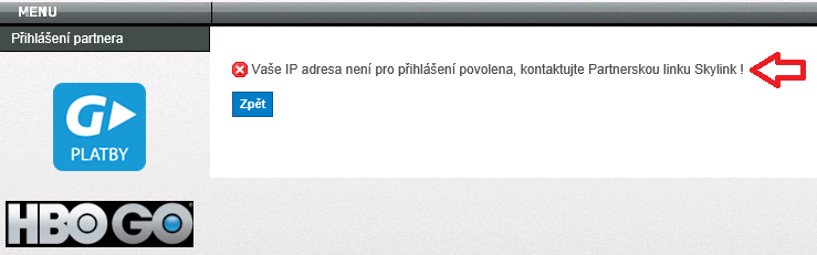 Připravované novinky IT bezpečnost Povolené IP adresy Skylink a CS Link jsou obchodní značky používané