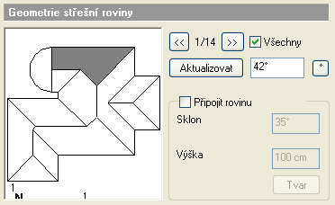 5.11. Střecha V této kapitole vytvoříme automatickou střechu budovy. V tomto případě je dostačující vybrat zdi, program vytvoří automaticky střechu kolem vnějšího obrysu vybraných zdí. 5.11.1. Automatická střecha Aktivujte druhé podlaží pomocí klávesy Page Up.