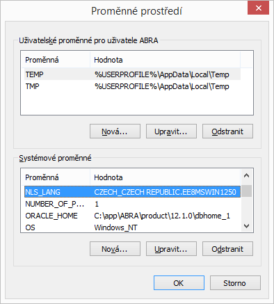 5. INSTALACE KLIENTA ORACLE 11 Z webu WWW.ORACLE.COM si stáhneme Instant Client Downloads for Microsoft Windows (32bit) verze 11.2.0.4 a pouze ho nakopírujeme do složky, ve které jej chceme mít. Např.