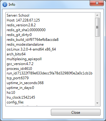 Uživatelská příručka Obrázek A.4: Ukázka nabídky nad zvoleným serverem. Delete zvolené nastavení smazat ze stromové struktury.