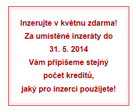 Do konce května platí zaváděcí bonus 100%.
