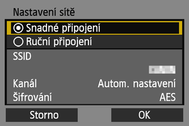 Vytvo ení p ipojení pomocí režimu p ístupového bodu fotoaparátu Fotoaparát a tiskárnu lze propojit p ímo prost ednictvím bezdrátové sít LAN.